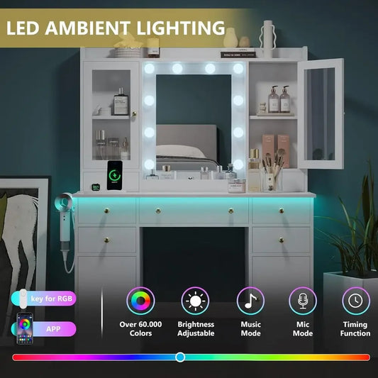 Illuminated Makeup Vanity