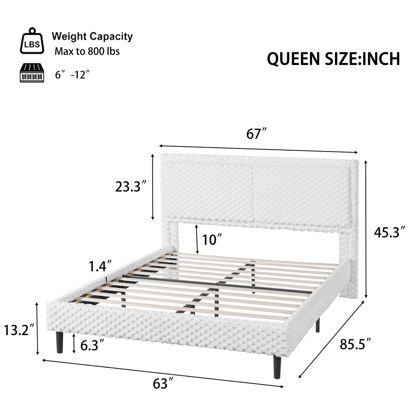 Soft Backrest Bed