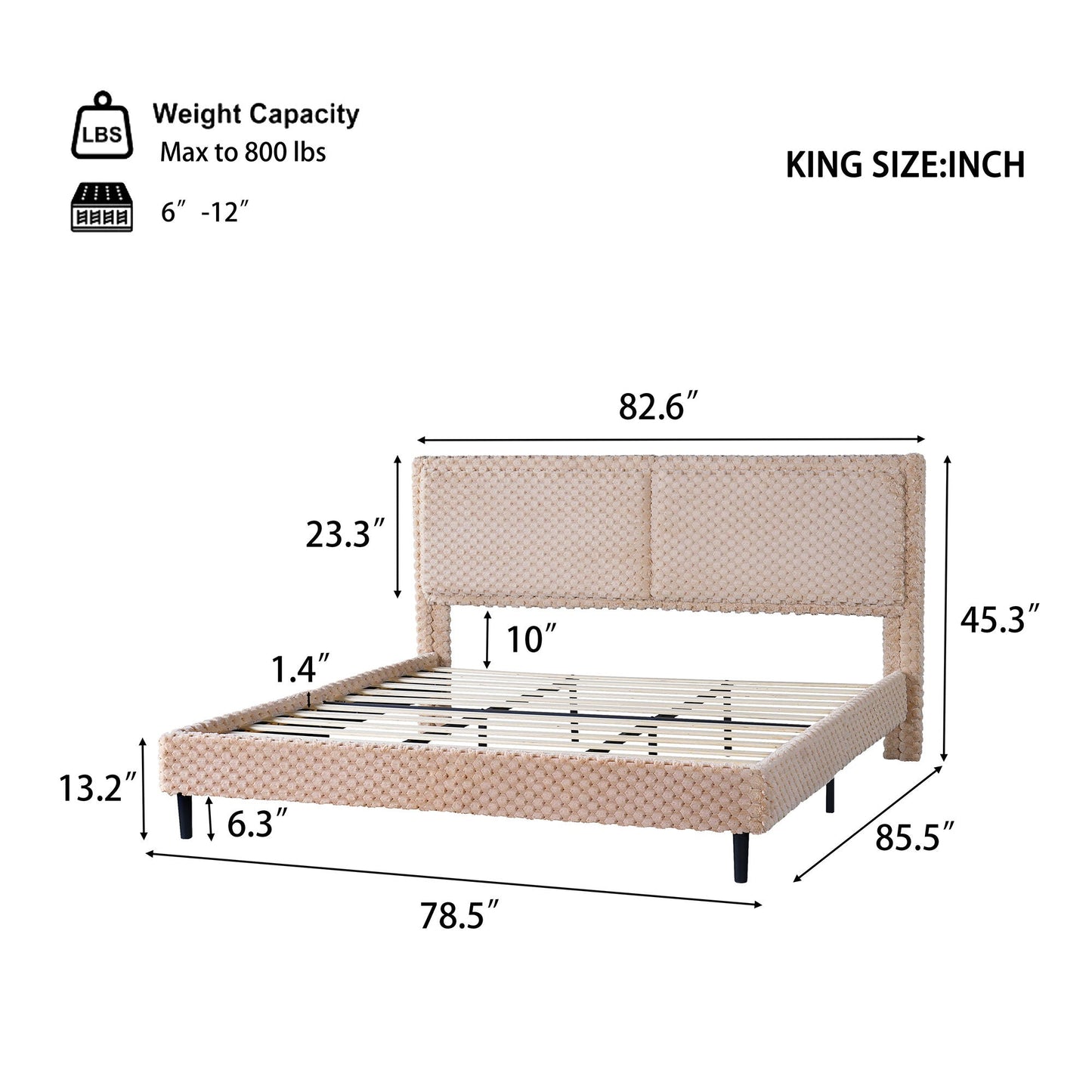 Soft Backrest Bed