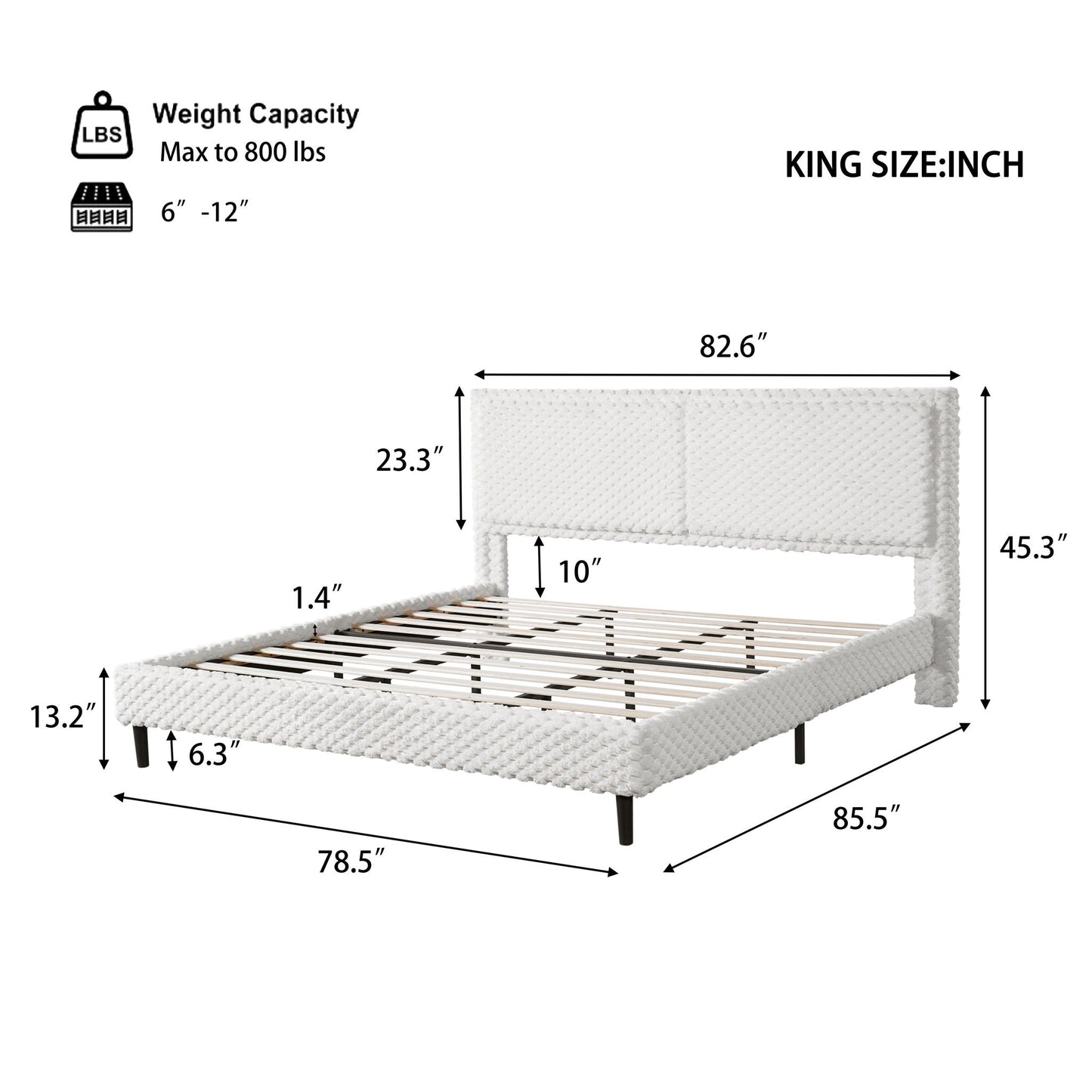 Soft Backrest Bed