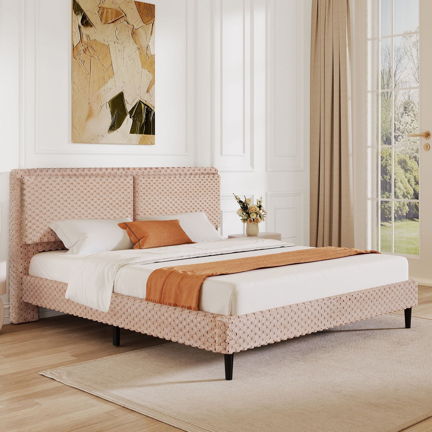 Soft Backrest Bed
