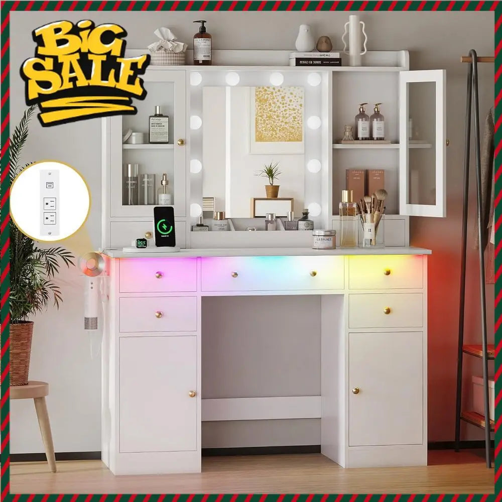 Illuminated Makeup Vanity