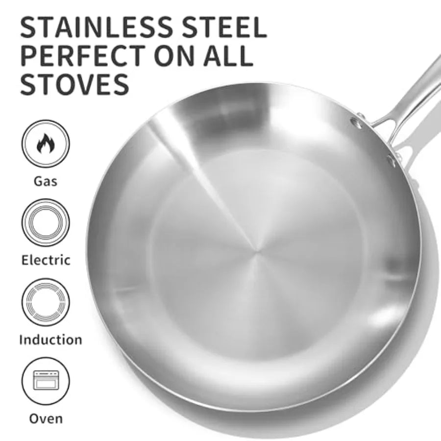 Stainless Steel Frying Skillets