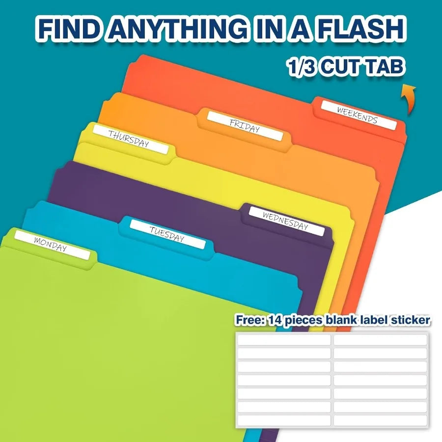 Colored File Folders