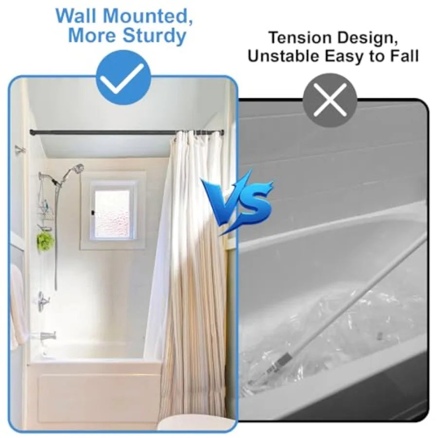 Double Shower Curtain Rod