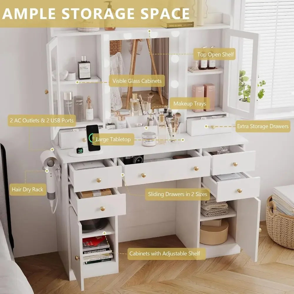 Illuminated Makeup Vanity