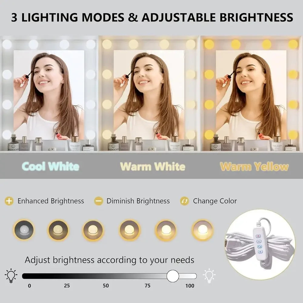 Illuminated Makeup Vanity