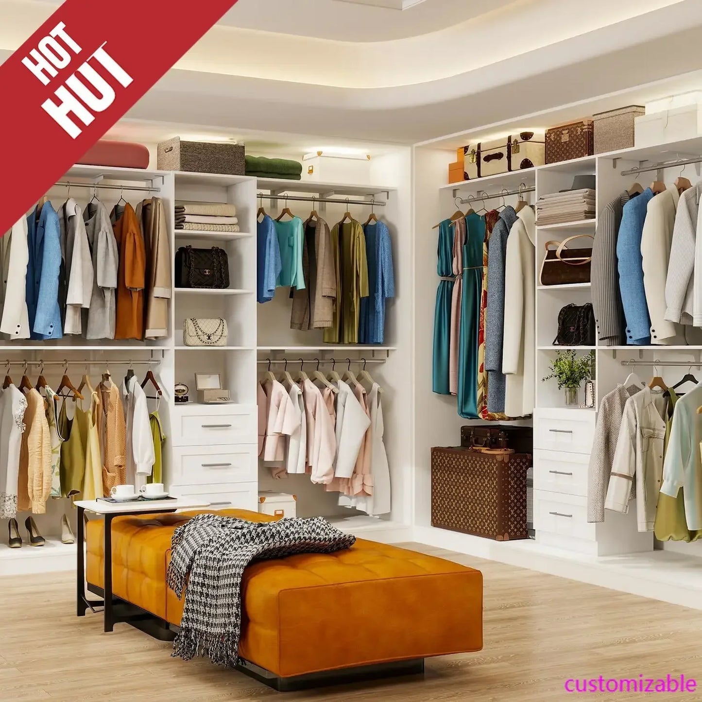 Closet System with Drawers