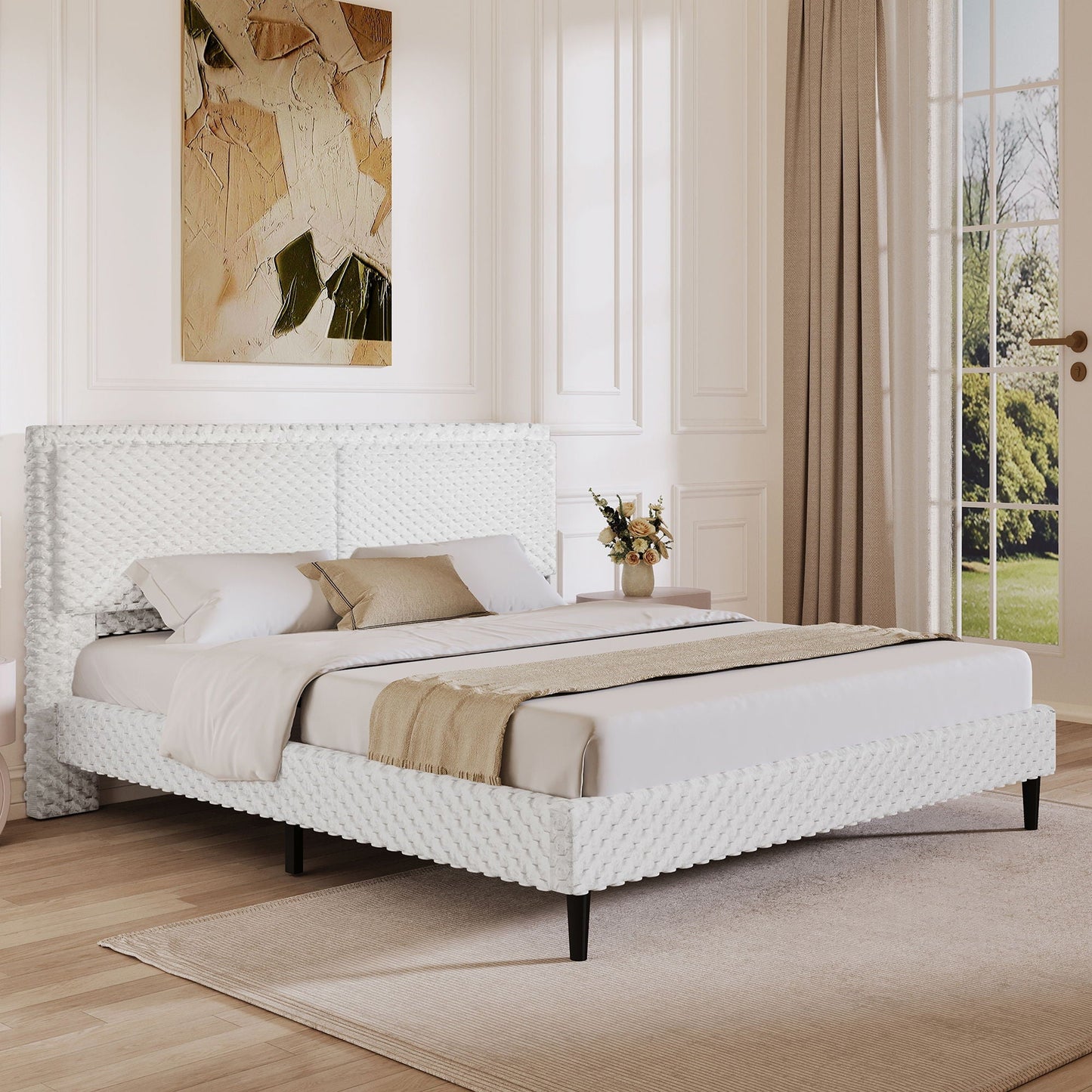 Soft Backrest Bed